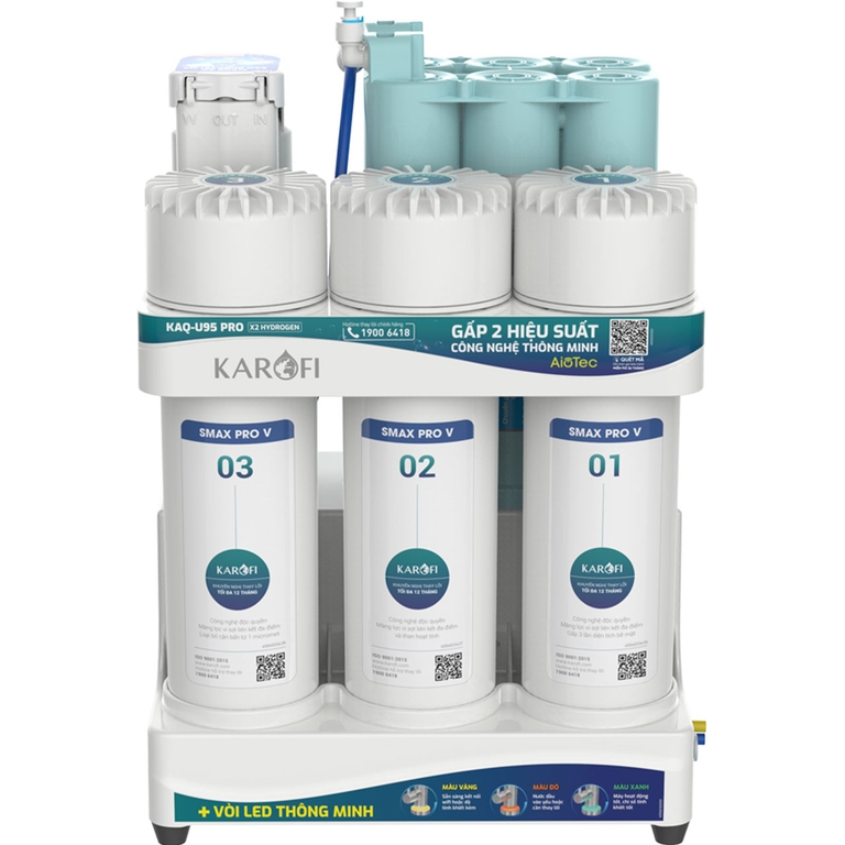 Máy Lọc Nước Karofi KAQ-U95 Pro 10 Lõi