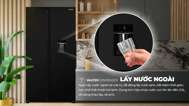 Điểm đáng chú ý ở tủ lạnh Sharp SJ-SBX530WD-DG bạn không nên bỏ qua