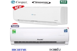 So sánh giữa điều hòa Casper TC-18IS36 và điều hòa Funiki HIC18TMU nên dùng loại nào?