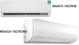 So sánh chi tiết về hai dòng điều hòa Midea MSAFII-10CRN8 và MSAGII-10CRDN8
