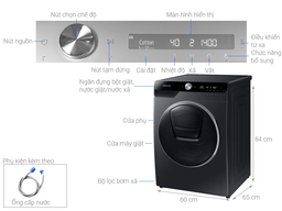 Máy giặt Samsung inverter WW90TP54DSB/SV 9kg giá hơn 7 triệu đồng, chất lượng tốt