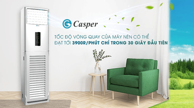 Đánh giá về khả năng làm lạnh trên điều hòa cây Casper giá rẻ FC-28TL22