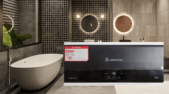 Bình nóng lạnh Ariston Slim3 30 LUX 30 lít: Lựa chọn lý tưởng cho gia đình 3-5 người