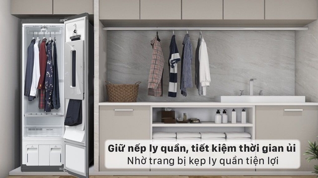 Tủ chăm sóc quần áo LG thông minh SC5MBR80H bí quyết giữ quần áo luôn như mới