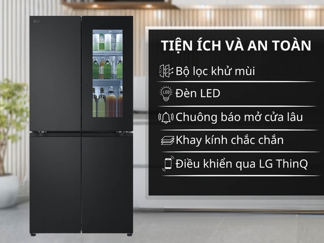 Những điều tuyệt vời có trên tủ lạnh LG 4 cánh LFB53BLMI