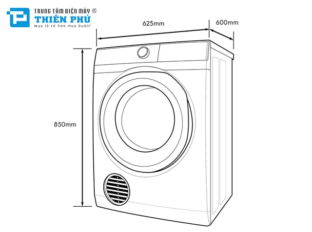 Máy Sấy Quần Áo Electrolux 9Kg EDS904N3SC