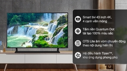 Smart Tivi Samsung QLED 43 Inch 4K QA43Q60DAKXXV &#8211; Nhỏ nhưng có võ