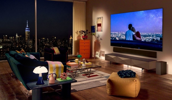 Phòng khách 20m2 dùng tivi LG OLED AI 55 Inch OLED55B6PSA có đẹp và dễ xem không?