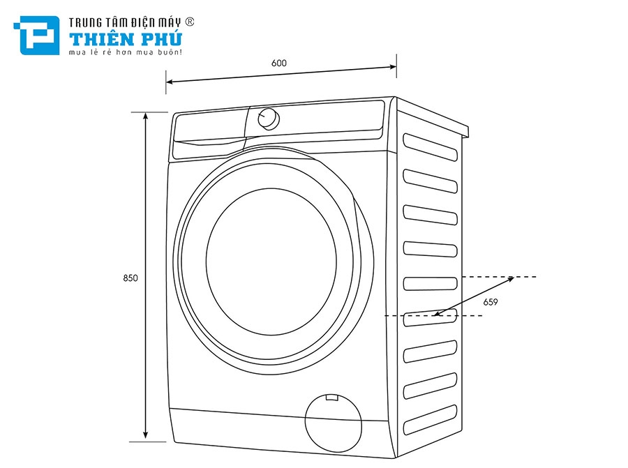 Máy Giặt Electrolux Inverter 9Kg EWF9023P5SC