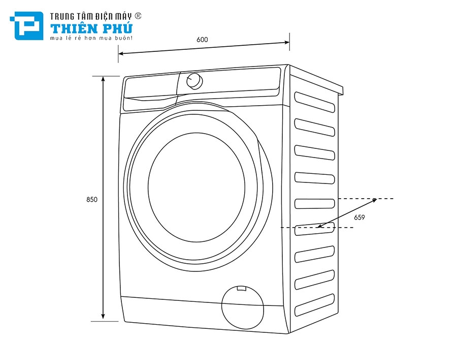 Máy Giặt Electrolux Inverter 9Kg EWF9023P5WC