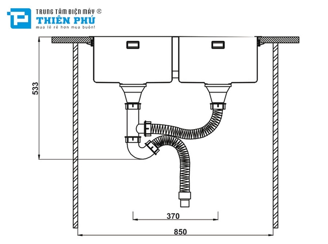 Chậu Rửa Bát Hafele HS22-SSN2S90P (567.94.000)