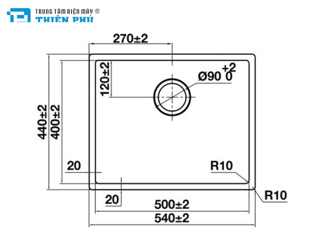 Chậu Rửa Bát Hafele HS24-SSN1S-540 (567.24.457)