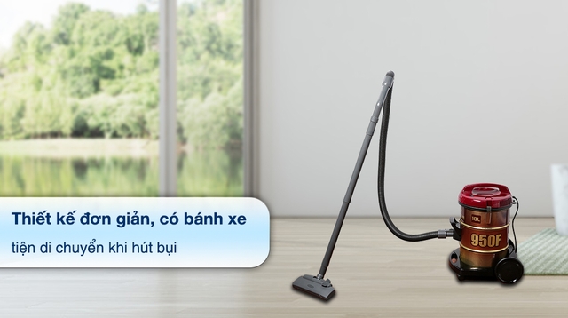 Đánh giá cơ chế vận hành bền bỉ trên máy hút bụi Hitachi CV-950F