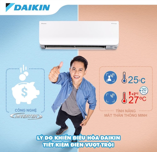 Điều hòa Daikin inverter FTKY50ZVMV &#8211; Giảm nhiệt, giảm điện, tiện nghi quanh năm