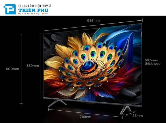 Google Tivi TCL QLED 4K 43 Inch 43C69B