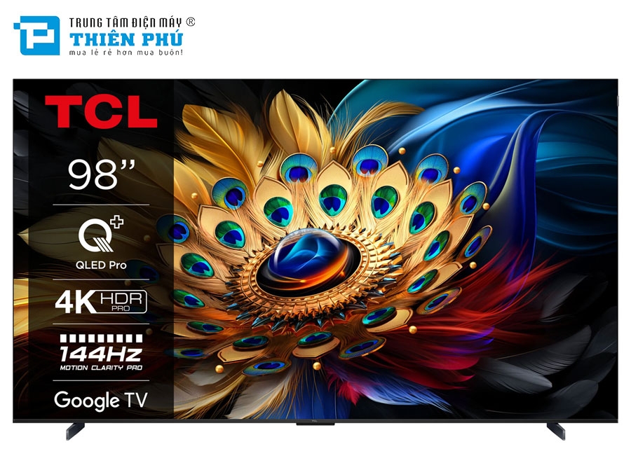 Google Tivi TCL QLED 4K 98 Inch 98C655