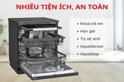 Đánh giá ưu nhược điểm của máy rửa bát LG LDT14BLA4 14 bộ độc lập