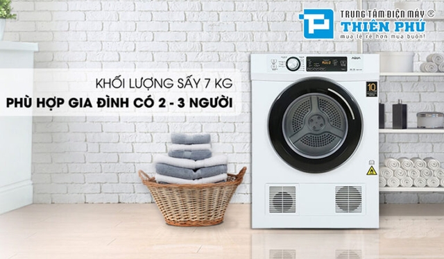 Đặc điểm và các tính năng nổi bật có trong máy sấy quần áo Aqua 7kg AQH-V700FW 