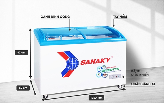 Tủ đông Sanaky inverter VH-4899K3 – Lựa chọn tiết kiệm hiệu quả cao