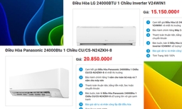 So sánh chọn mua điều hòa lg V24WIN1 hay Panasonic CU/CS-N24ZKH-8 tốt hơn?
