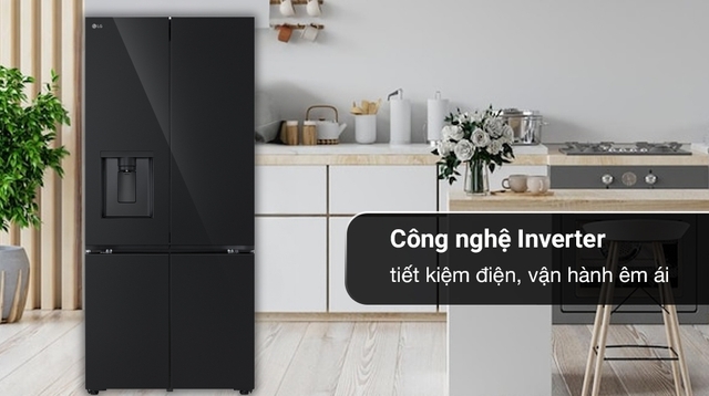 Khám phá mẫu sản phẩm đa tính năng &#8211; Tủ lạnh LG 4 cánh LFD61BLGA