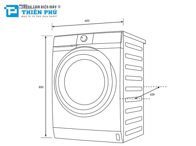 Máy Giặt Electrolux Inverter 10Kg EWF1024D3WC