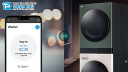 Trải nghiệm sự tiện ích dễ chịu trong tháp giặt sấy LG thông minh WT1410NHEG