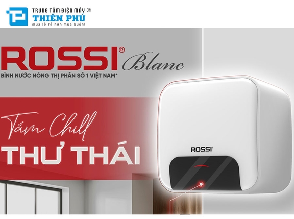 Bình Nóng Lạnh Rossi 15 Lít Blanc RBC-15SQ