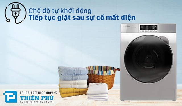 Máy giặt Sharp inverter ES-FK852EV-W hiệu suất giặt ấn tượng, tiết kiệm năng lượng