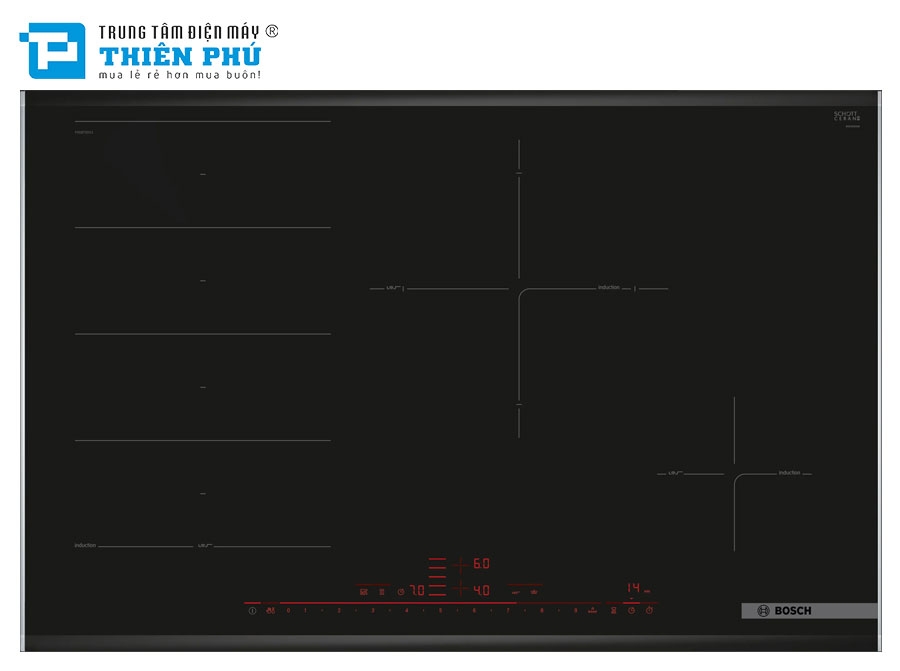 Bếp Từ Bosch PXE875DC1E 4 Vùng Nấu Series 8