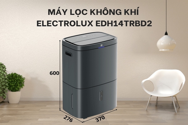 Review máy hút ẩm Electrolux EDH14TRBD2 về công suất, độ ồn và công nghệ tiện ích