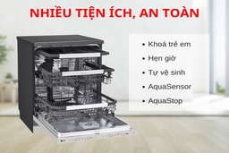 Chia sẻ về những đặc điểm nổi bật của máy rửa bát LG 14 bộ LDT14BGA3