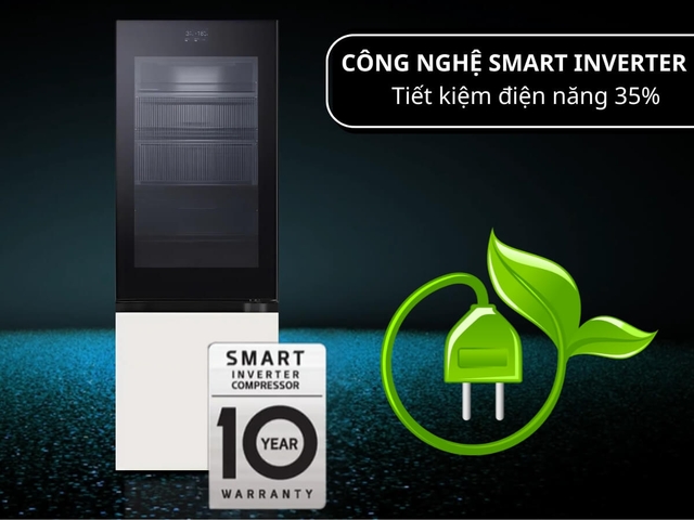 Tủ lạnh LG 2 cánh LBB33BGMAI nhiều tiện nghi nhờ công nghệ nổi bật
