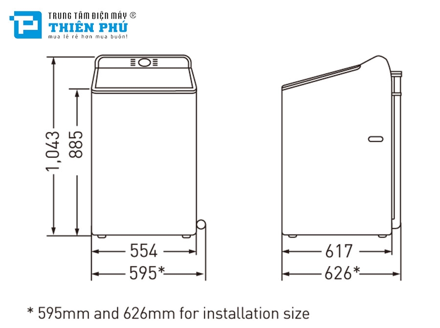 Máy giặt Panasonic 11 Kg NA-F110A9DRV