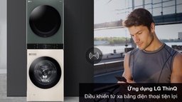 Nâng tầm không gian sống và trải nghiệm thú vị cùng tháp giặt sấy LG thông minh WT2517NHEG