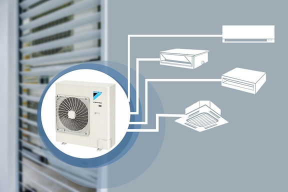 Dàn nóng điều hòa multi Daikin 5MKM100RVMV chạy vượt 150% công suất có hậu quả gì?