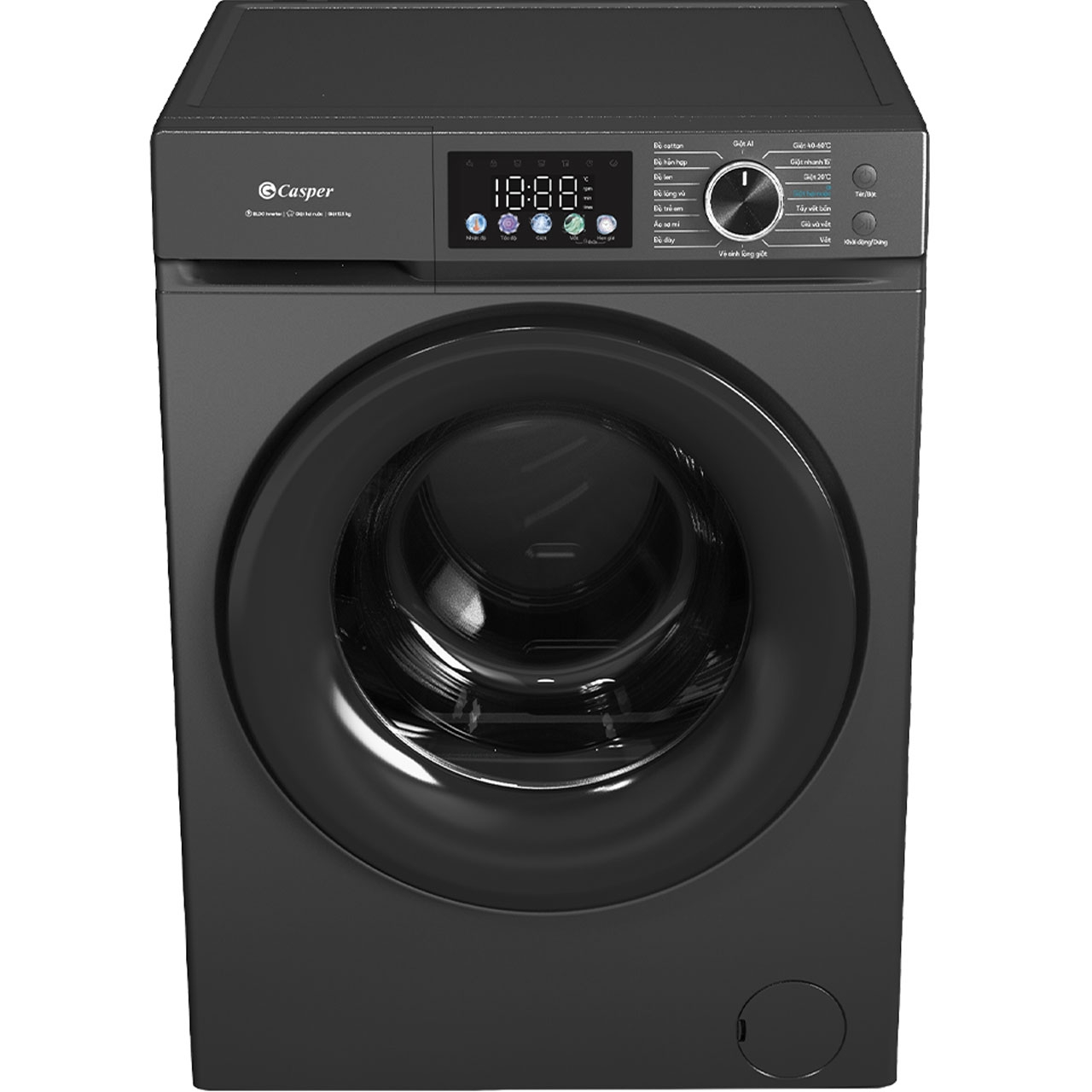 Máy giặt Casper Inverter 9.5Kg WF-95VG5 tổng hợp các tính năng cơ bản đáp ứng trọn vẹn nhu cầu giặt giũ gia đình