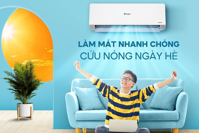 Nắng nóng gay gắt mua điều hoà Casper Inverter JC-09IU36 tiết kiệm điện giá rẻ