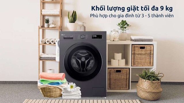 Máy giặt LG Inverter 9Kg FB1209S6M sự lựa chọn hoàn hảo cho gia đình sống hiện đại