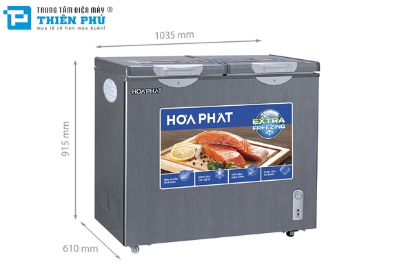 Tủ Đông Hòa Phát 205 LÍt 2 Ngăn Đông HPF BD6205G