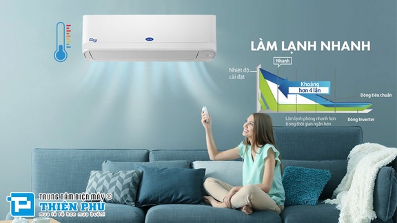 Điều hòa Carrier 18000btu 42GCVUE018-703V/38GCVUE018-703V đem lại không gian mát lạnh