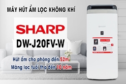 Chia sẻ về các đặc điểm nổi bật của máy lọc không khí hút ẩm Sharp DW-J20FV-W