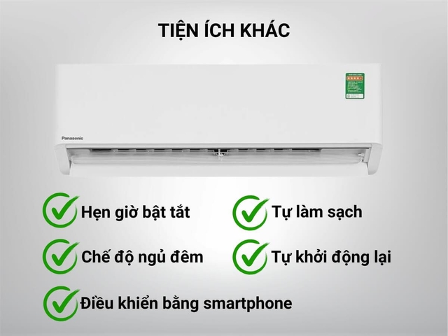 Khám phá tính năng cực hữu ích trên điều hòa Panasonic 1 chiều CS-U9BKH-8