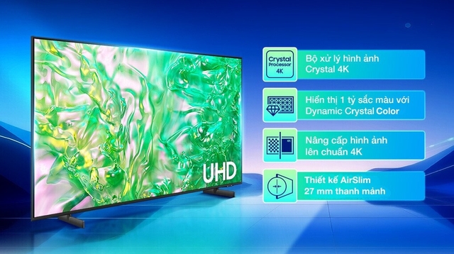 Tổng hợp công nghệ trên Smart Tivi Samsung 85 Inch 4K UA85DU8000KXXV