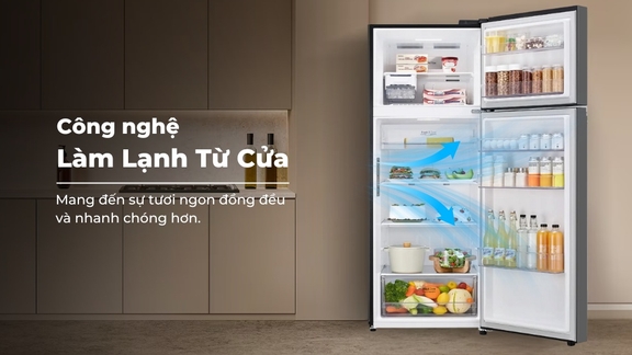 Công nghệ DoorCooling+ trong tủ lạnh LG có ý nghĩa gì?