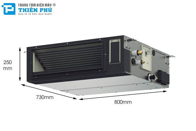 Dàn Lạnh Nối Ống Gió Điều Hòa Trung Tâm Panasonic 2 Chiều 7500Btu S-22MF3E5AN