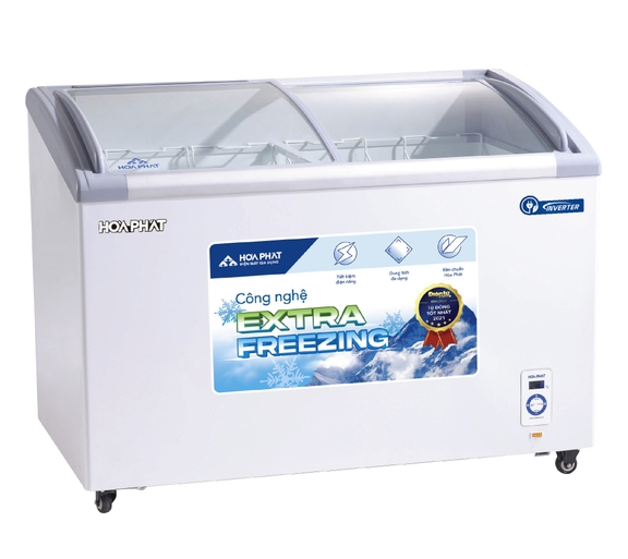 Bật mí ưu điểm vượt trội của tủ đông Hoà Phát inverter HSF AD8451.C1