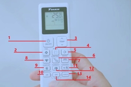 Hướng dẫn sử dụng remote điều hòa Daikin 2025 với nhiều các chế độ và tính năng mới