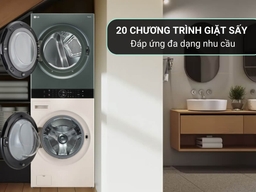 Tháp giặt sấy LG thông minh WT2116SHEG sự lựa chọn hoàn hảo cho mọi không gian