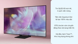 Smart tivi samsung 65 inch QA65Q8F5AKXXV– Sự đầu tư xứng đáng cho giải trí tại gia